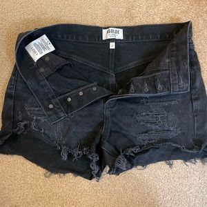 Agolde Black Denim Shorts - Size 27